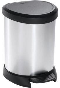 Curver Odpadkový koš Decobin 5 l, stříbrná