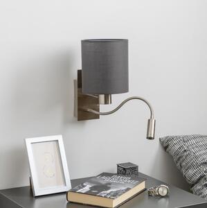Brilagi - LED Nástěnná lampa NUBILA 1xE27/25W/230V + LED/3W chrom/antracit