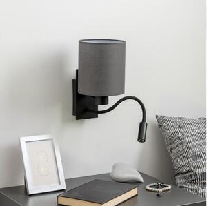 Brilagi - LED Nástěnná lampa NUBILA 1xE27/25W/230V + LED/3W černá/antracit