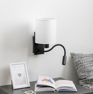 Brilagi - LED Nástěnná lampa NUBILA 1xE27/25W/230V + LED/3W černá/bílá