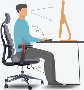 MERCURY kancelářská židle SPINE šedá s PDH, šedá
