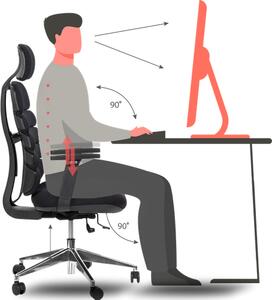 MERCURY kancelářská židle SPINE černá s PDH