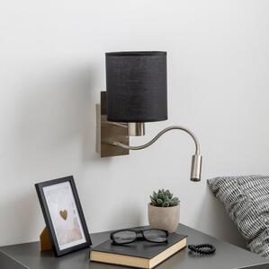 Brilagi - LED Nástěnná lampa NUBILA 1xE27/25W/230V + LED/3W chrom/černá