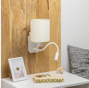 Brilagi - LED Nástěnná lampa NUBILA 1xE27/25W/230V + LED/3W bílá/krémová