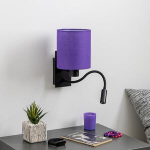 Brilagi - LED Nástěnná lampa NUBILA 1xE27/25W/230V + LED/3W černá/fialová