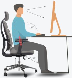 MERCURY kancelářská židle SPINE tmavě šedá s PDH