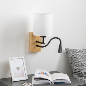 Brilagi - LED Nástěnná lampa NUBILA WOOD 1xE27/25W/230V + LED/3W dub/bílá