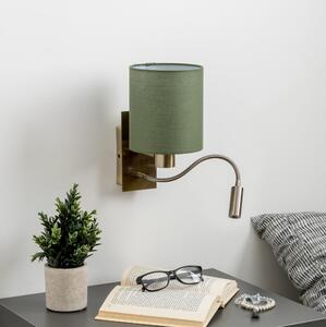 Brilagi - LED Nástěnná lampa NUBILA 1xE27/25W/230V + LED/3W mosaz/zelená
