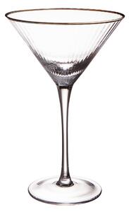 GOLDEN TWENTIES Sklenice na martini se zlatým okrajem 300 ml