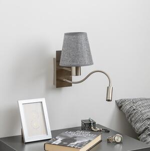 Brilagi - LED Nástěnná lampa NUBILA 1xE27/25W/230V + LED/3W chrom/šedá