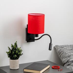 Brilagi - LED Nástěnná lampa NUBILA 1xE27/25W/230V + LED/3W černá/červená