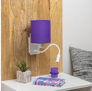 Brilagi - LED Nástěnná lampa NUBILA 1xE27/25W/230V + LED/3W bílá/fialová