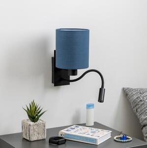 Brilagi - LED Nástěnná lampa NUBILA 1xE27/25W/230V+ LED/3W černá/tmavě modrá