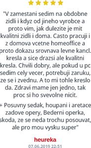 Zdravotní ergonomická kancelářská židle MERCURY FISH BONES PDH ČERNÝ PLAST, ČERVENÁ – ohebné lamely v opěráku