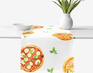 Goldea běhoun na stůl teflonový - lahodná pizza 50x140 cm