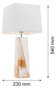 Argon 3840 - Stolní lampa LILLE 1xE27/15W/230V bílá