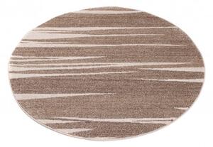 Makro Abra Kulatý koberec SARI 3436A tmavě béžový Rozměr: průměr 130 cm