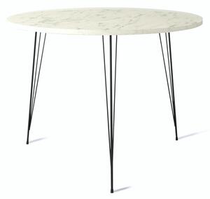 Jídelní stůl SANDALF 90 cm bílá/černá