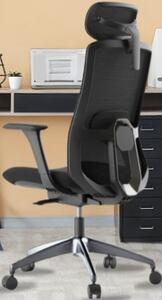 Ergonomická kancelářská židle MERCURY WISDOM ČERNÁ – síťovaná