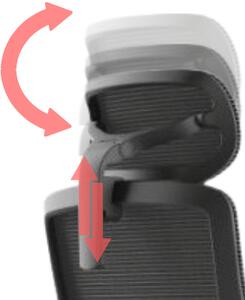Ergonomická kancelářská židle MERCURY WISDOM ČERNÁ – síťovaná