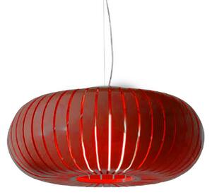 Závěsná svítidlo Kartell, Teresa, Červená, Obývací pokoj, Plast, Design