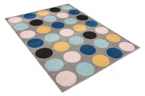 Makro Abra Kusový koberec LAZUR C937C puntíky vícebarevný Rozměr: 200x290 cm