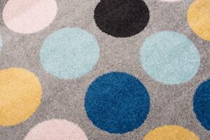Makro Abra Kusový koberec LAZUR C937C puntíky vícebarevný Rozměr: 140x190 cm
