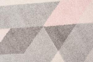 Makro Abra Kusový koberec LAZUR C946B šedý růžový Rozměr: 160x220 cm