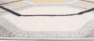 Makro Abra Kusový koberec LAZUR C569K šedý žlutý Rozměr: 140x190 cm
