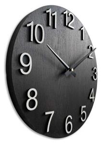 Designové nástěnné hodiny z masivního dřeva I SENTOP MAS017-3169-hands/black