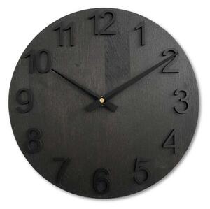 Designové nástěnné hodiny z masivního dřeva I SENTOP MAS017-3169-hands/black
