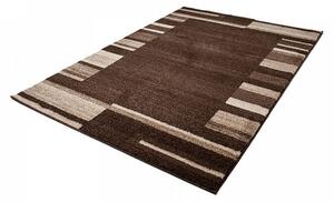 Makro Abra Kusový koberec SARI 3438A tmavě hnědý Rozměr: 60x100 cm