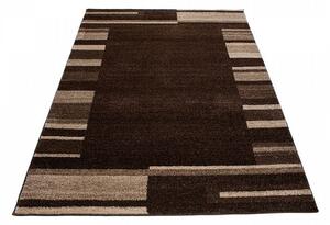 Makro Abra Kusový koberec SARI 3438A tmavě hnědý Rozměr: 190x270 cm