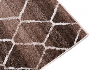 Makro Abra Kusový koberec SARI H072A hnědý Rozměr: 80x150 cm