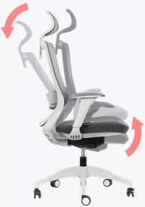 Kancelářská židle MERCURY SWIFT ŠEDÝ PLAST, TMAVĚ ŠEDÁ – ergonomická, , 1054317
