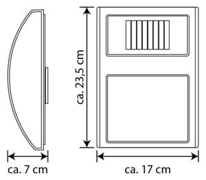 Spot-Light 6710502 - LED Solární domovní číslo LED/3x0,1W/2,4V IP44