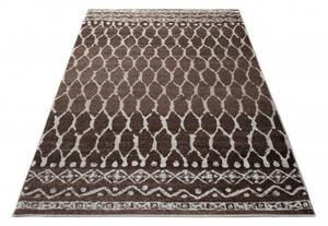 Makro Abra Kusový koberec SARI H071B hnědý Rozměr: 120x170 cm