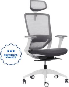 Kancelářská židle MERCURY SWIFT ŠEDÝ PLAST, TMAVĚ ŠEDÁ – ergonomická, , 1054317