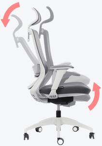 Kancelářská židle MERCURY SWIFT ŠEDÝ PLAST, TMAVĚ ŠEDÁ – ergonomická, , 1054317