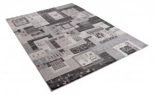Makro Abra Kusový koberec SARI K202A šedý černý Rozměr: 80x150 cm