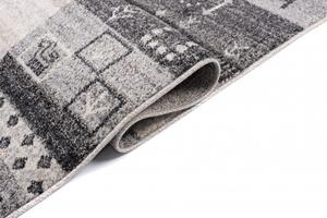 Makro Abra Kusový koberec SARI K204A krémový / šedý Rozměr: 80x150 cm