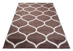 Makro Abra Kusový koberec SARI E665A hnědý Rozměr: 300x400 cm