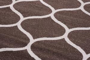 Makro Abra Kusový koberec SARI E665A hnědý Rozměr: 180x260 cm