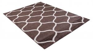 Makro Abra Kusový koberec SARI E665A hnědý Rozměr: 190x270 cm