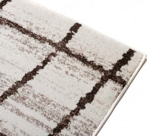 Makro Abra Kusový koberec SARI H082A bílý hnědý Rozměr: 80x150 cm