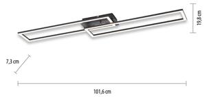 Leuchten Direkt 14691-18 - LED Stmívatelné stropní svítidlo IVEN LED/36W/230V
