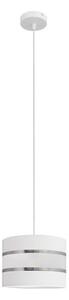 Lustr na lanku HELEN 1xE27/15W/230V pr. 20 cm bílá