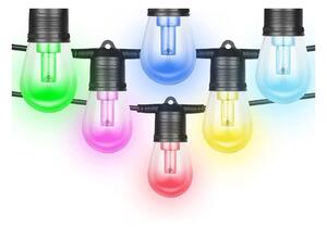 Immax NEO 07900L -LED RGB+CCT Stm. řetěz 15xLED/1W/230V 15m Wi-Fi Tuya IP65+DO