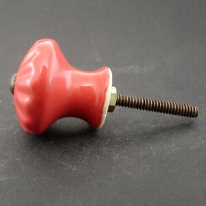 Knopka červená - model 4 Barva kovu: antik světlá