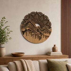 3 vrstvá mandala HORY | Rozměry (cm): 40x40 | Zvolte barvu dekoru: Buk-Ořech-Wenge